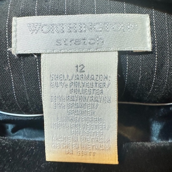 Worthington Stretch Pinstriped Blazer 12 - Picture 4 of 4